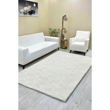 Zebra Model Welsoft Halı Örtüsü Krem Renk - 160 x 230