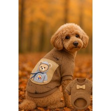 Üç Iplik Papyon Detaylı Köpek Sweeti