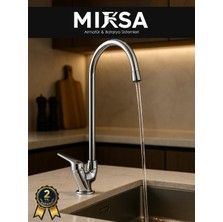 Mixsa Lüx Krom Aç Kapa Arıtma Musluğu Bataryası