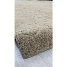 Gül Model Welsoft Halı Örtüsü Vizon Renk - 160 x 230