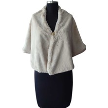 Moda Nur Bolero Pelerin, Kürk Bolero, Taş Renk Bolero ,gelin Pelerin. 1.40*50