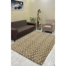 Karnaval Model Welsoft Halı Örtüsü Vizon Renk - 160 x 230