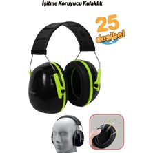 Nublado Manşonlu Kulaklık Siyah Yeşil Gürültü Önleme Önleyici 25 Db Ses Koruma Kulak Işitme Koruyucu