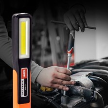 Bowie Şarjlı manyetik tamirci lambası araba tamir kamp bahçe kullanımı için mıknatıslı