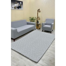 Karnaval Model Welsoft Halı Örtüsü Açık Gri Renk - 160 x 230