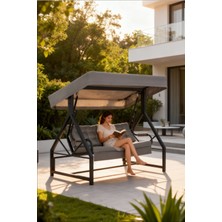 Seçkin Home Luna Metal 3'lü Salıncak Capichino