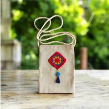 Sinem Şanlı Otantik Mardin Süryani Taşlı Telefon Günlük Çapraz Çanta