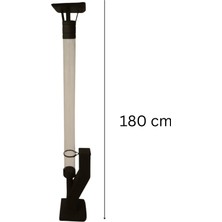 Utaylife Modern Tasarım Dış Mekan Bahçe Tipi  Şömine - 180 cm Cam Borulu Dekoratif Ateş Çukuru Outdoor füze Soba (1 Kilo Pelet Hediye ve Pürmüz)