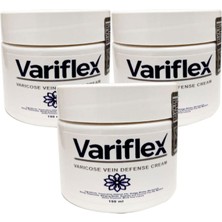 Variflex Varicose Vein Defense Cream 150 ml Bacak Kremi 3 Adet