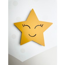 Bon Chic Baby Gün Işığı LED Duvar Aydınlatma Gülen Yıldız Sarı