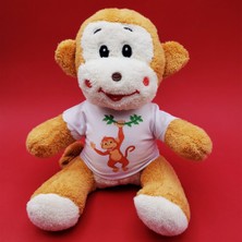Store Mania Tişörtlü Sevimli Peluş Maymun  STRMIA-RSTTT34