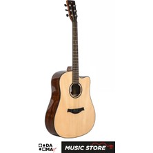 Valler VA530C Kesik Kasa Akustik Gitar - Naturel
