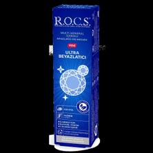 Rocs Ultra Beyazlatıcı Diş Macunu 75 ml Beyaz Renkli Multi-Mineral İçerikli Ağız Bakım Ürünü