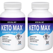 Keto Max 2 Adet 30'lu Destekleyici Takviye Edici