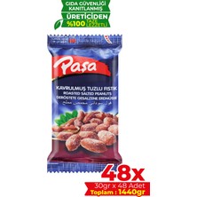 Paşa Kuruyemiş Kavrulmuş Tuzlu Fıstık 30 gr x 48 Adet (1440 Gr)