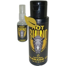Hotrhino Erotikmasaj Yağı 60 ml + 30 ml Erkeğe Geciktiricispreyi