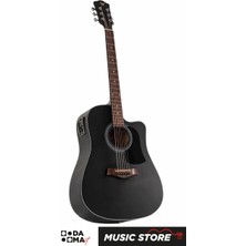 Valler AG240 Eq Siyah Elektro Akustik Gitar - Premium Ses Kalitesi ile Profesyonel Kullanım İçin