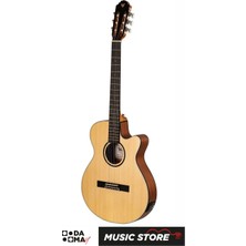 Valler VGX300 Ince Kasa Elektro Klasik Gitar – Naturel Mat