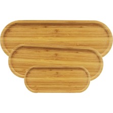 Store Mania 3'lü Oval Sunum Tabağı Seti STRMIA-RSTTT34