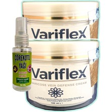 Variflex Bacak Bakım Kremi 100 ml + Çörek Otu Yağı 30 ml Etkili Cilt Koruma Unisex Kullanım