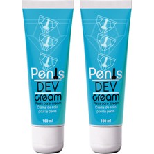 Penisdev Cream 2 Adet Erkekere Özel Boyuna Enine Hacmine Penisbakım Masaj Kremi 100 ml
