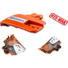 Motorlu Testere Yan Kapak Husqvarna 340/345/350/351/353/359 Komple Çift Somunlu Orjinal