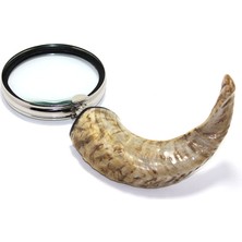 Store Mania Pirinç Boynuz Saplı Büyüteç Model 1  STRMIA-RSTTT34