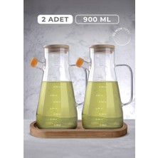 Store Mania Standlı 2'li Cam Yağdanlık  STRMIA-RSTTT34