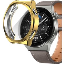 Maks Technology Huawei Watch Gt 3 Pro 43MM Mkst Watch Gard 02 Koruyucu Silikon - Gold