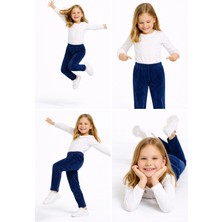 Mini Kanka Kız Çocuk Kadife Pantolon Yumuşak Dokulu Hareket Özgürlüğü Sunan Günlük Stil