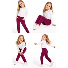 Mini Kanka Kız Çocuk Kadife Pantolon Yumuşak Dokulu Hareket Özgürlüğü Sunan Günlük Stil