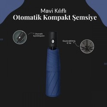 Marsilyan Mavi Kılıflı Otomatik Kompakt Şemsiye