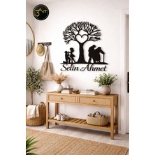 3art Metal Dekorasyon Kişiye Özel Aile Temalı Duvar Dekoru – Isimli & Anlam Yüklü Özel Tasarım