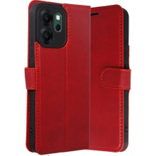 Genel Tedarik Oppo Reno 14F Trend S Plus Kapaklı Kılıf - KIRMIZI-(5796) - EMTHBA2198-5076