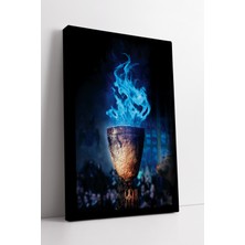 KOSS Dijital Harry Potter Ateş Kadehi Büyü Alevi Temalı Kanvas Tablo Fantastik Duvar Sanatı