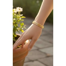 Birtakıı 3 Lü 14K Gold Ajda Bilezik