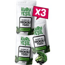 Kuru Yeşil Brokoli Tozu – 300 Gr – Doğal Sebze Tozu - Detox - 3x100 Gr