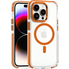 Khayra iPhone 15 Pro Max Bella Magsafe Kapak - TURUNCU-(5796) - ESZAOC8272-1279