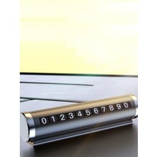 Erdineks Makaralı Pratik Araç Içi Numaratör - Kendinden Numaralı Ayarlanabilir Park Telefon Numarası