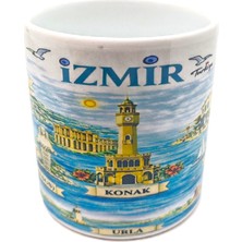 Boncadas Porselen Kupa Bardak (Izmir ve Ilçeleri Temalı)