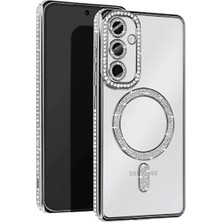 Khayra Samsung Galaxy A56 Joke Simli Magneticsafe Kılıf - Gümüş