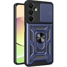 Genel Tedarik Samsung Galaxy A36 Kılıf Pars Lens Yüzüklü Silikon - LACIVERT-(5796) - EMTHBA7697-7229