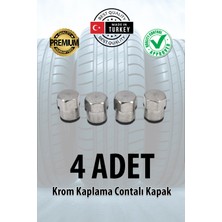 Markanza Contalı Krom Kaplama Sibop Kapak 4 Adet