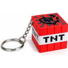 Küp Tasarımlı Özel Anahtarlık | Kırmızı Oyun Tarzı Kutu Anahtarlık | Eğlenceli Hediyelik Model