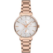 Gant Kadın Kol Saati Rose Gold Kordon Beyaz Kadran 36 mm 5 Atm