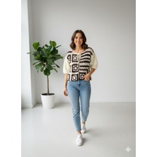 Bluz Elemeği Örgü Yetim Kol Bluz