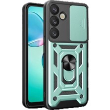 Samsung Galaxy A17 5g Pars Lens Yüzüklü Silikon - YEŞIL-(5796) - EMTHBA4826-9404