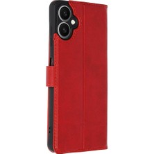 Genel Tedarik Samsung Galaxy A07 Trend S Plus Kapaklı Kılıf - KIRMIZI-(5796) - EMTHBA6081-4211