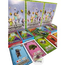 Emrah Gültekin Minecraft Son Seri Yıldızlar Kulübü Oyun Kartları 20 Mini Kutu 120 Kart 20 Sticker Hediye