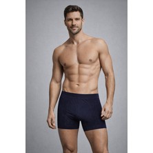 Süsen Lingerie Erkek Esnek Nefes Alan Lacivert Dikişsiz Boxer, Erkek Lazer Kesim Dikişsiz Boxer